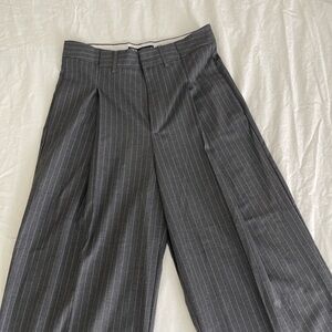 Zara Gray Pinstripe Pants